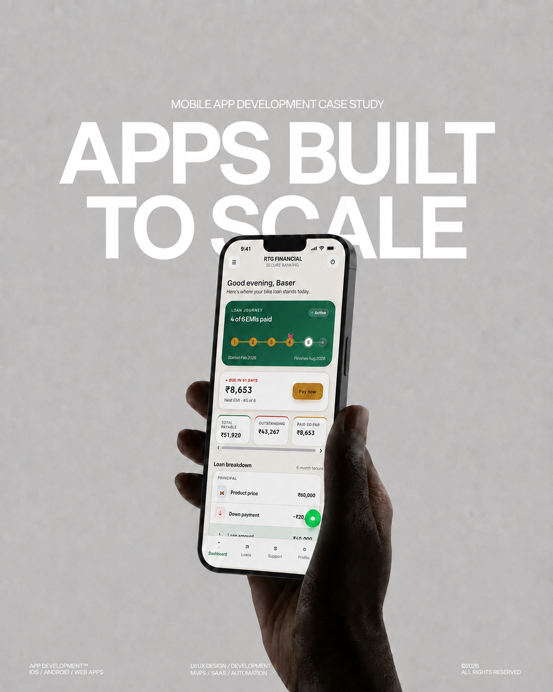 Two-wheeler finance loan management software and customer app case study